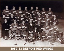 1952-53 DETROIT RED WINGS 8X10 PHOTO HOCKEY PICTURE NHL - $4.94