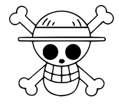 One Piece Luffy Pirate Skull Flag Anime Vinyl Decal Car Truck Sticker Laptop - £2.99 GBP+