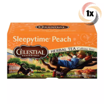 1x Box Celestial Seasoning Sleepytime Peach Herbal Tea | 20 Bag Each | 1.1oz - £9.04 GBP