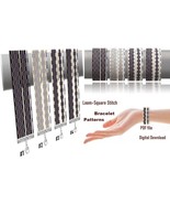 Triple row Bracelet pattern,Loom-Square Stitch,Miyuki Delica-Preciosa, P... - $6.78 CAD