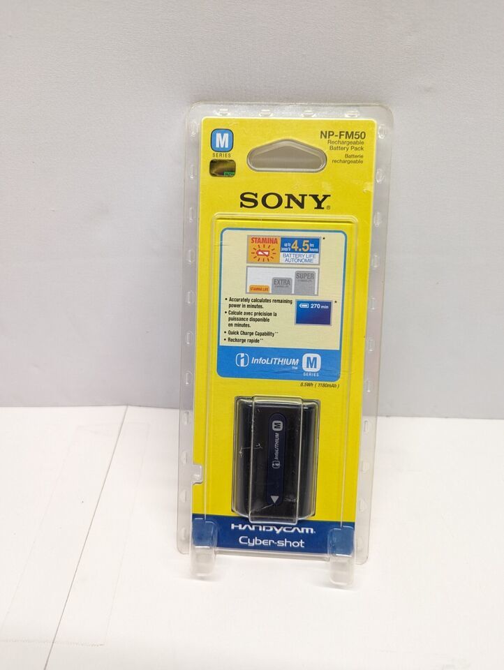 SONY NP-FM50 InfoLITHIUM M Series Rechargeable Battery Genuine SHIPS ASAP FREE - $48.37