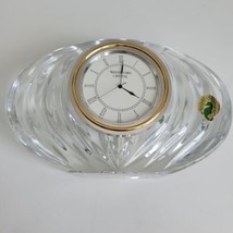 Vintage WATERFORD Crystal 6.5” Desk Mantel Clock with new battery Video - $68.10