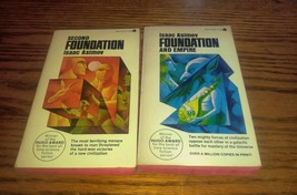 Isaac Asimov Foundation And Empire Second Books Pair Set Avon - £11.72 GBP