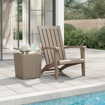 Garden Adirondack Chair Light Brown Polypropylene - £75.94 GBP