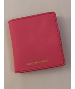 Vineyard Vines Pink Bifold Saffiano Leather Snap Wallet 3.5 x 3.75 inch - $60.91 CAD