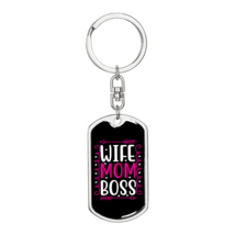To My Wife  Wife Mom Boss Black Pink White Stainless Steel or 18k Gold Premium  - £29.84 GBP+
