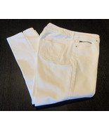 chico’s PLATINUM DENIM White Cotton Spandex Jeans/Pants Sz. 1.5 (10) Zip... - $358.38 MXN