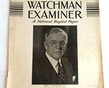 El Vigilante Examinador Bautista Papel Octubre 12 , 1939 Vol 27 No 41 Perry - £50.52 GBP