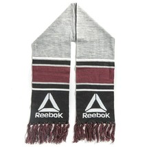 Reebok Rally Scarf with Logo Striped Fringe Scarf Soccer Style Knit Neck Warmer - £8.57 GBP