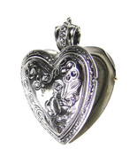 Gerochristo 3278 - Sterling Silver Engraved Heart Locket Pendant  - £267.78 GBP