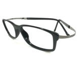 Silhouette Brille Rahmen Spx M 2622/60 6055 Schwarz Grau Rechteckig 50-1... - $139.47
