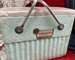 Rare Vtg 1960s Poloron Vacucel Supertherm Insulated styrofoam ice chest ... - $29.70