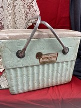 Rare Vtg 1960s Poloron Vacucel Supertherm Insulated styrofoam ice chest cooler - £23.71 GBP