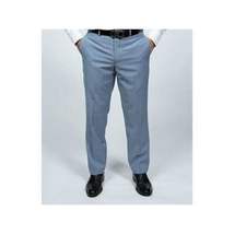 Mens DKNY 100% Wool Two Button Notch Lapel Slim fit Shark Texture 1393 Sky Blue image 11