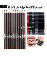 Italia Deluxe Ultra Fine Creamy Lip &amp; Eye Liner Pencil 12 PCS Wholesale ... - $12.57 CAD