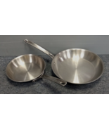 Viking Culinary 5-ply 10” &amp; 8” Skillet Fry Pan Set - 18/8 Stainless - No... - £98.47 GBP