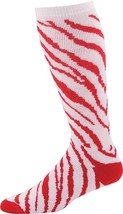 Pizzazz 8090AP Red and White Small Zebra Striped Knee High Socks - $6.49