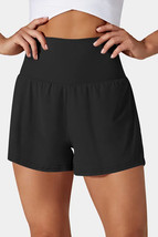 Black Pocketed Wide Waistband Swim Shorts - $236.77 MXN
