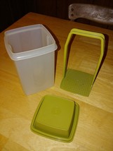 Vintage Tupperware Clear W/GREEN Lid Pickle KEEPER-EXCELLENT - £7.47 GBP