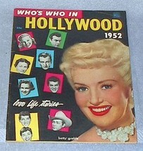 Dell Who&#39;s Who in Hollywood Magazine 1952 Motion Picture Movie  - £19.64 GBP