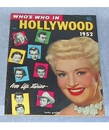 Dell Who&#39;s Who in Hollywood Magazine 1952 Motion Picture Movie  - $459.26 MXN