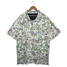 William Murray Polo Shirt Mens 3XL White Cocktail Lime Titos Vodka Print... - $68.99 CAD
