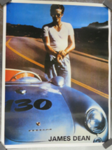 Vintage 1980s James Dean Porsche Poster 17&quot;x23&quot; - ORIGINAL - $12.82