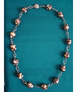 Vintage Necklace Mottled Brown Beads - £7.07 GBP