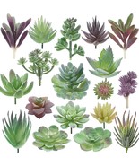 Miltonson Artificial Succulent Plants - 18 Pack - Premium Fake, Face Pla... - £35.39 GBP