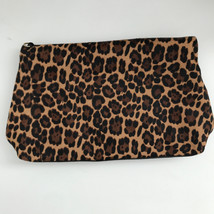 Ann Taylor Clutch  Bag S Cheetah Animal Print Clutch Bag Fold Over Gold Hardware - £29.76 GBP