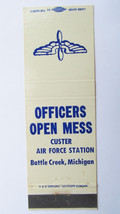 Custer Air Force Station - Battle Creek, Michigan 20FS Military Matchboo... - £1.56 GBP