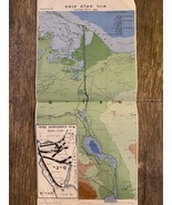 Old Vintage Israel IDF Army Map Of Battles In Egypt 1967 Six Days War - $349.11 MXN