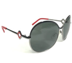 Miss Sixty Sunglasses MX416S col.12A Black Gray Red Round Frames w Black Lenses - £33.64 GBP
