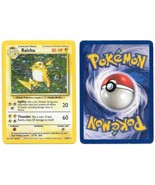 Pokémon Raichu 14/102 Base Set Hologram Game Card 1999 Wizards NEW UNPLAYED - £13.67 GBP
