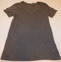 Arizona women&#39;s juniors short sleeve t shirt Size S small Charcoal Grey GUC - £10.09 GBP