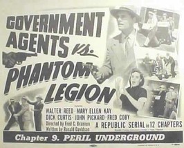 Government Agents Vs Phantom Legion, 12 Chapter Serial - £16.01 GBP