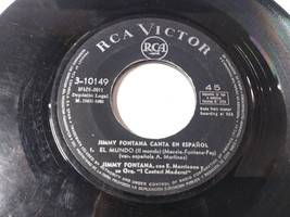 JIMMY Fontana Canta IN Spanish 1965 - LP vinyl 7 &quot; Solo el Single sin Fo... - $142.19 MXN
