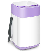 Costway 8lbs Fully Automatic Portable Washing Machine W/ Drain Pump Purple - $377.99