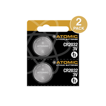 Atomic CR2032 3V Premium Lithium Battery Tearstrip (2 Pack) - $3.75