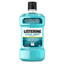 Listerine Cool Mint Antiseptic Mouthwash, Bad Breath, Plaque &amp; Gingivitis, Mint, - £9.15 GBP