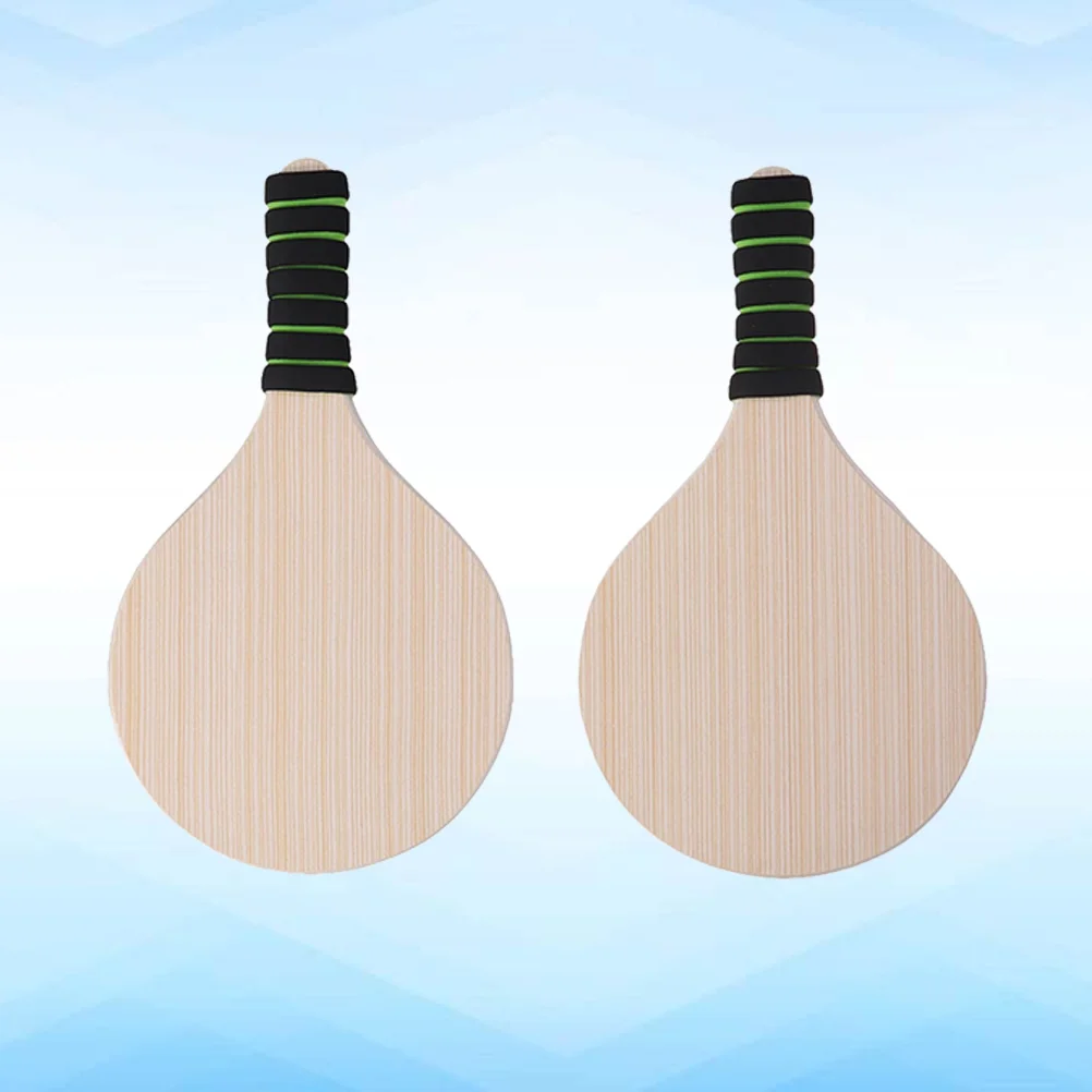 Wooden beach game bat badminton racket for outdoor game beach party random handle color thumb200
