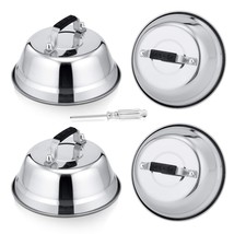 6.5In Cheese Melting Dome, Stainless Steel Small Round Basting Steaming ... - £27.17 GBP