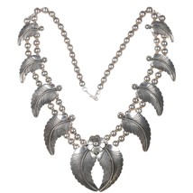 Vintage Native American sterling feather necklace - £372.04 GBP