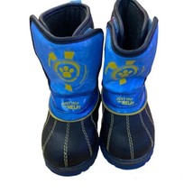 Paw Patrol Snow boots Toddlers Sz S 5-6 Light Up Boots Blue Waterproof Insulated - £10.83 GBP