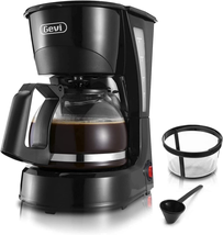 Gevi 4 Cups Small Coffee Maker, Compact Coffee Machine with Reusable Filter, War - £27.01 GBP