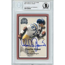 Charlie Joiner San Diego Chargers Signed Fleer Greats of the Game On-Card Auto - £61.89 GBP
