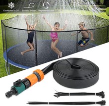 26Ft Trampoline Sprinkler For Kids Outdoor Play, Fun Water Park Summer Toys Usa - £15.97 GBP