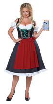 California Costumes Women&#39;s Oktoberfest Fraulein Costume, Black/Red,Medium - £100.38 GBP