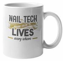 Make Your Mark Design Adding Color to Lives. Cool Coffee &amp; Tea Mug for Nail Tech - £15.81 GBP+