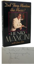 Henry Mancini &amp; Gene Lees Did They Mention The Music? Signed 1st 1st Edition 1 - £149.68 GBP